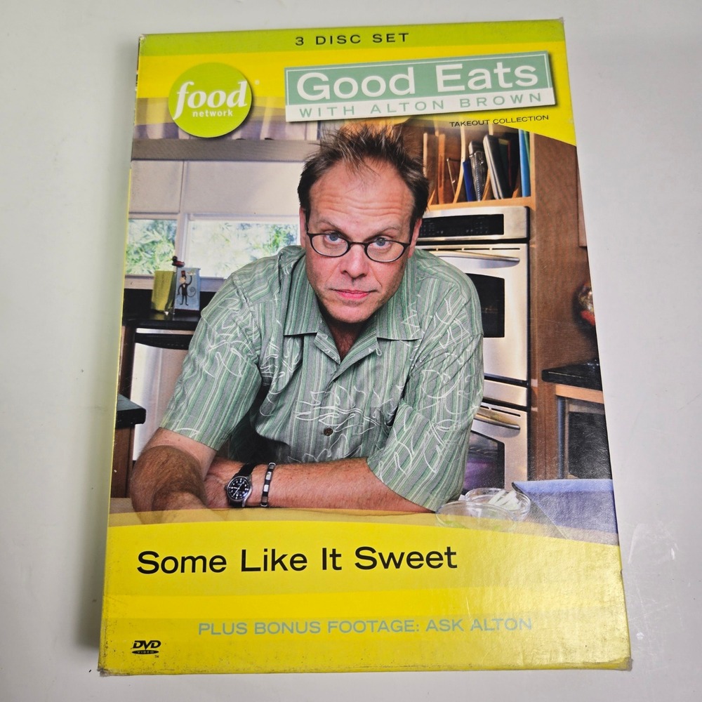 Good Eats with Alton Brown Takeout Collection 3 Disc DVD Set Some Like It Sweet